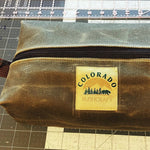 Handmade Waxed Canvas Simple Box Pouch Bushcraft Survival Camping Possibles Dopp Grooming (Various Colors)