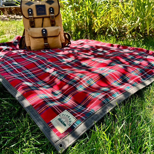 Handmade Canvas Picnic Blanket | Ground Cloth | Made in the USA