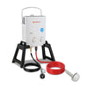 Camplux Outdoor Portable Water Heater w/ Stand & Storage Bag - White