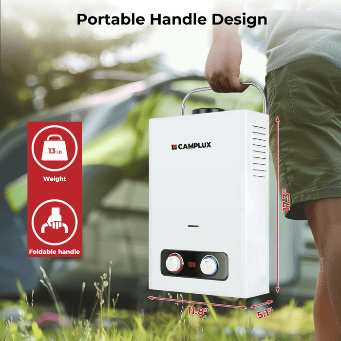 1.58 GPM Outdoor Propane Hot Water Heater with Rain Cap