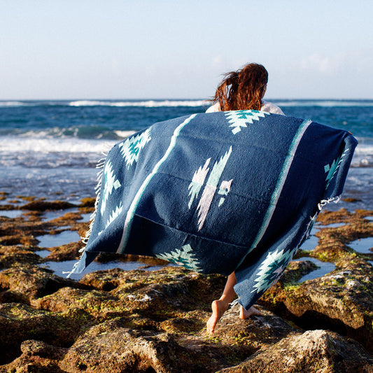 Blue Custom Thunderbird Blanket