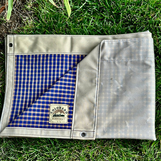 Handmade Wool Picnic Blanket | Ground Cloth | Made in the USA