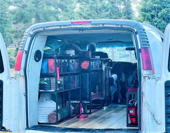 Chevy Express Camper Conversion Kit DIY Shelving by TNTvans