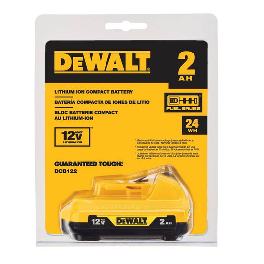 DEWALT DCB122 12V MAX 2Ah LITHIUM ION BATTERY