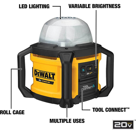 DEWALT DCL074 Tool Connect™ 20V MAX* All-Purpose Cordless Work Light (Tool Only)