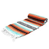 Mint & Orange Mexican Falsa Yoga Blanket