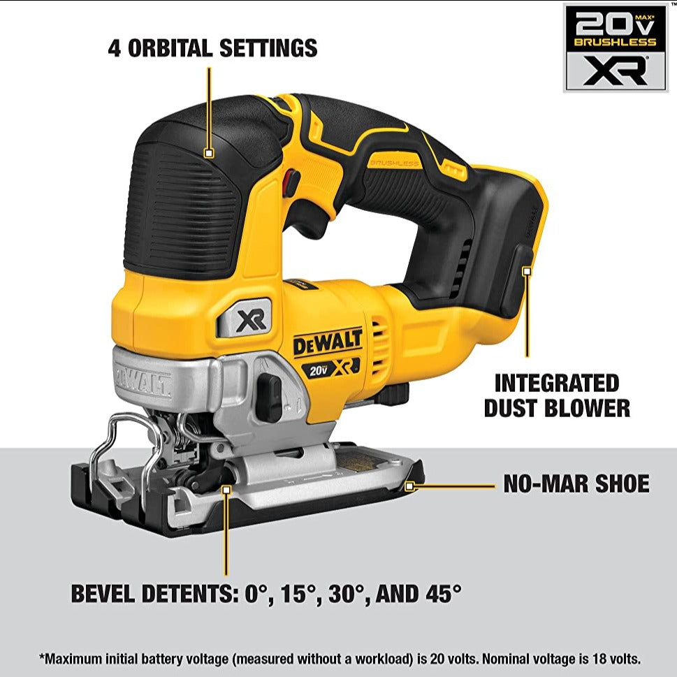 DEWALT DCS334B 20V MAX* XR Jig Saw (Tool Only)