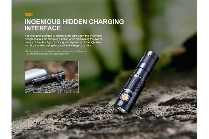 Fenix E09R Rechargeable High-Output Flashlight  - 600 Lumens