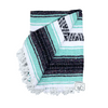 Mint & Grey Mexican Falsa Yoga Blanket