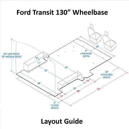 Ford Transit 130 Camper Van Conversion DIY Kit