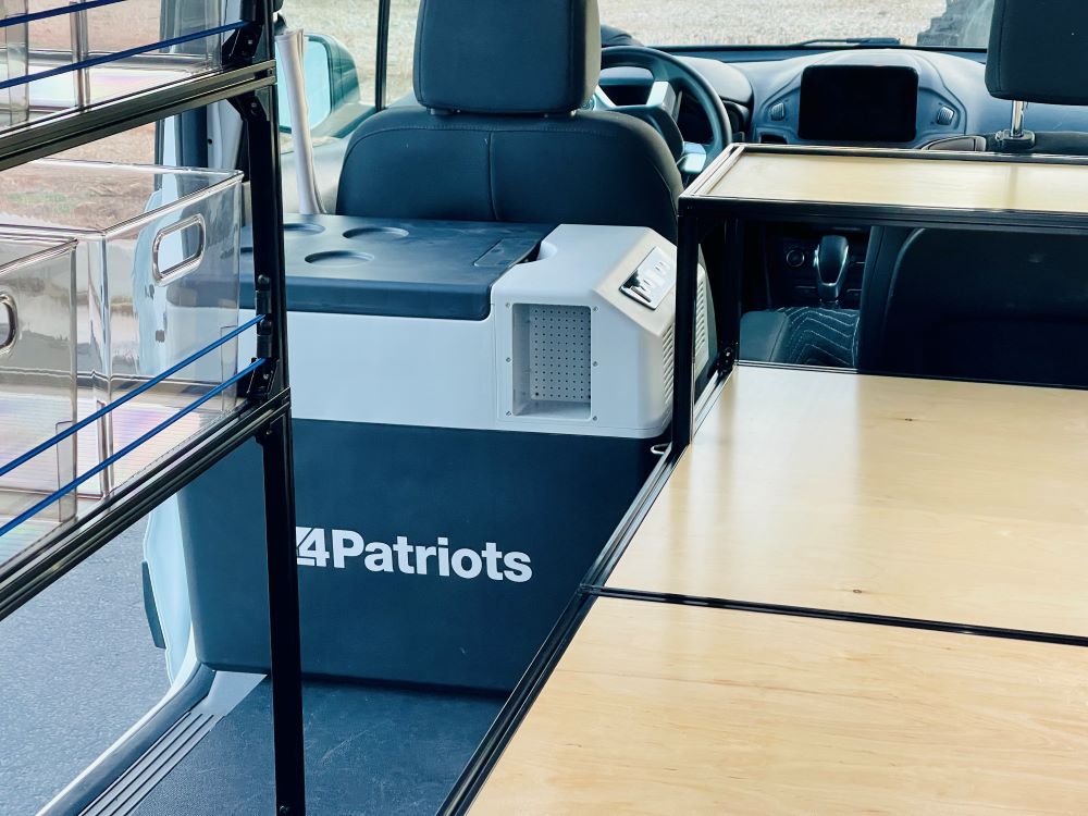 ford transit connect camper conversion diy bed kit and shelving