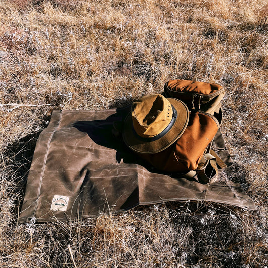 Medium Deluxe Waxed Canvas Bushcraft Ground Cloth (Various Colors)