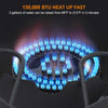 130,000 BTU High Pressure Single Propane Burner Perfect for Home Brewing, Turkey Fry, Maple Syrup Prep