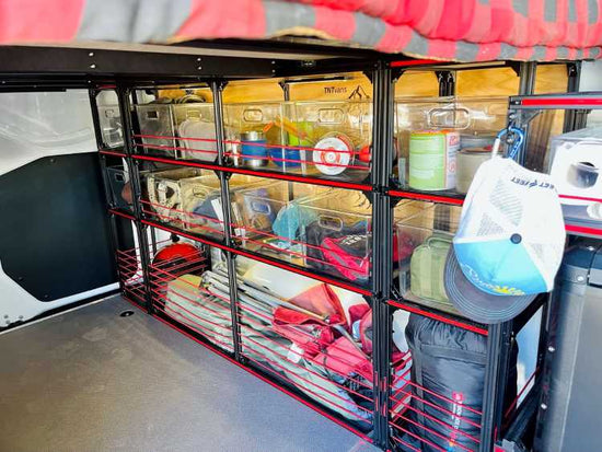 Mercedes Sprinter 144 Cargo Van Camper Van Conversion DIY Shelving Bed Kit