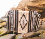 Brown Wool Mexican Blanket