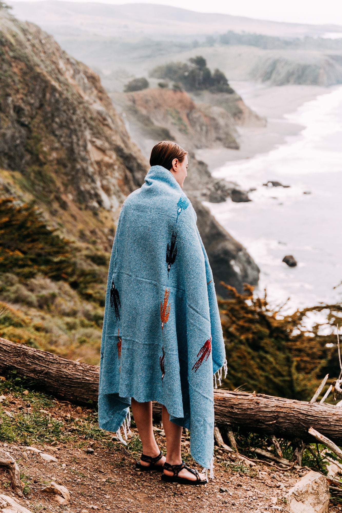 Sky Blue Baja Thunderbird Blanket