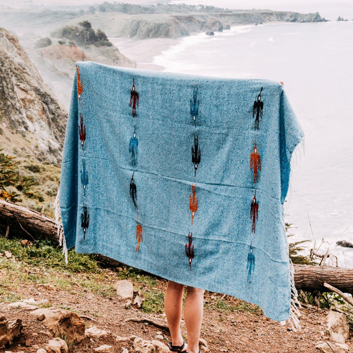 Sky Blue Baja Thunderbird Blanket