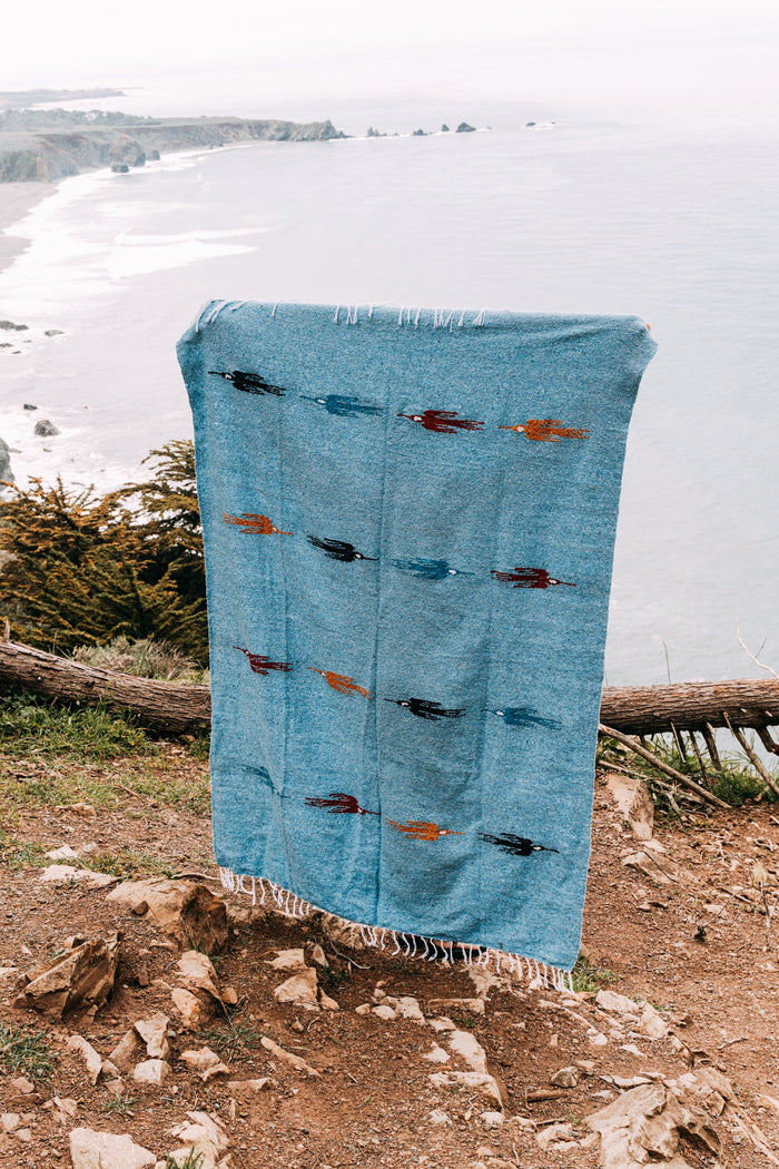 Sky Blue Baja Thunderbird Blanket