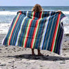 100% Cotton Blue Serape Blanket