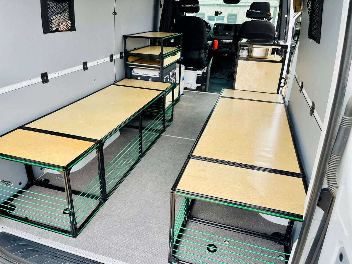 Camp Out in the Single Bed & Bench Kit | Lightweight Aluminum Frame ...