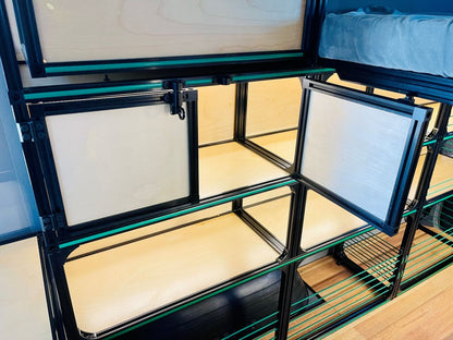 cabinet doors van life diy conversion