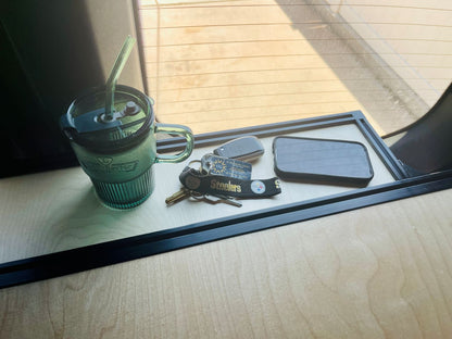 van conversion bed side table