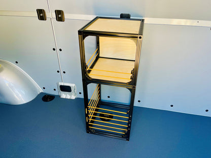 small shelving for campervan conversion