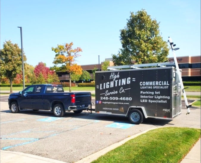 cargo trailer drop down ladder rack