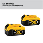 DEWALT DCB205-2CK 20V MAX* 5.0Ah Starter Kit With 2 Batteries