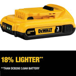 DEWALT DCB203C 20V MAX* Battery Compact 2.0Ah Pack with Charger