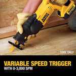 DEWALT DCS380B 20V MAX* Reciprocating Saw (Tool Only)