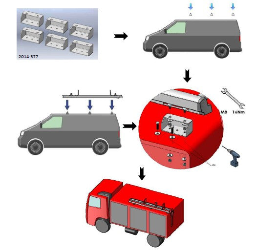 cargo trailer drop down ladder rack