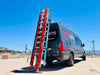Mercedes Sprinter Van Drop Down Ladder Rack, 3 ladders on back