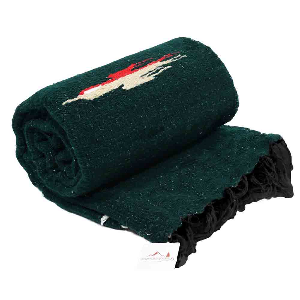 Dark Green Baja Thunderbird Blanket