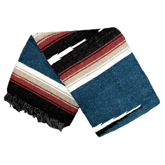 Harvest Moon Diamond Baja Blanket - Blue