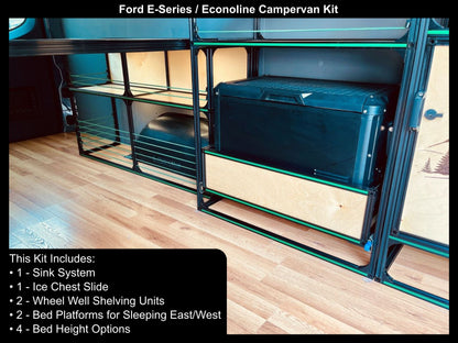ford econoline diy campervan bed kit conversion