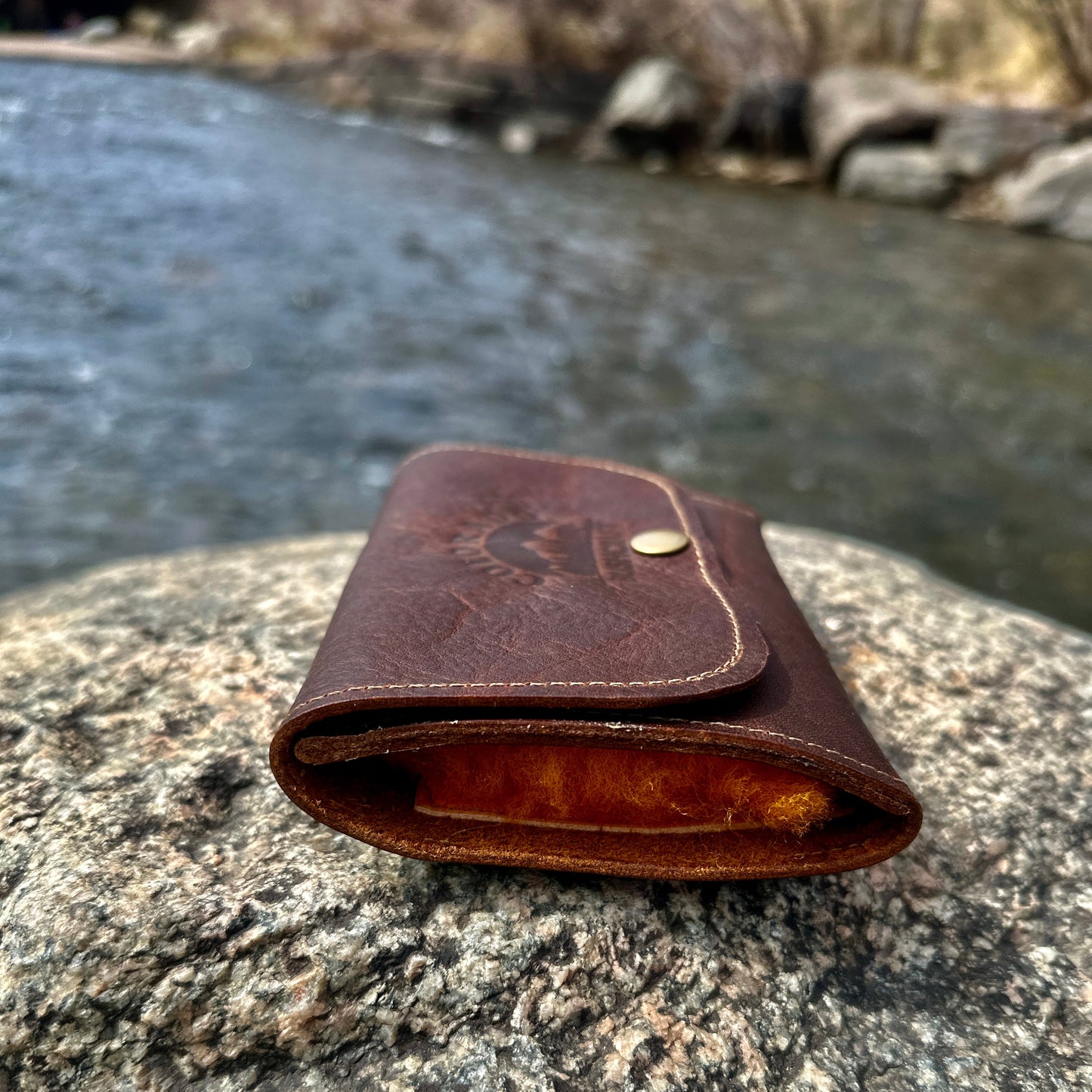 Kodiak Leather Single Pad Bushcraft Fly Wallet