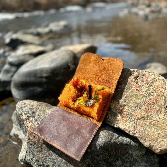 Kodiak Leather Single Pad Bushcraft Fly Wallet