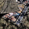 Large Waxed Canvas and Bird Dog Print Cotton Lined Bushcraft Ground Cloth