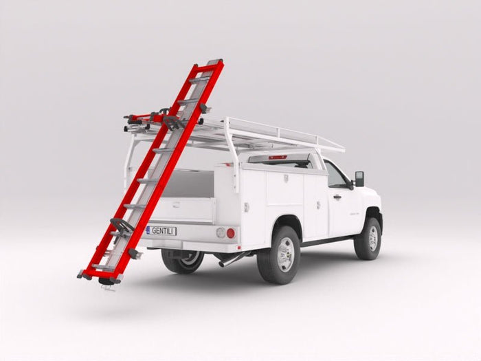 truck service body drop down ladder rack