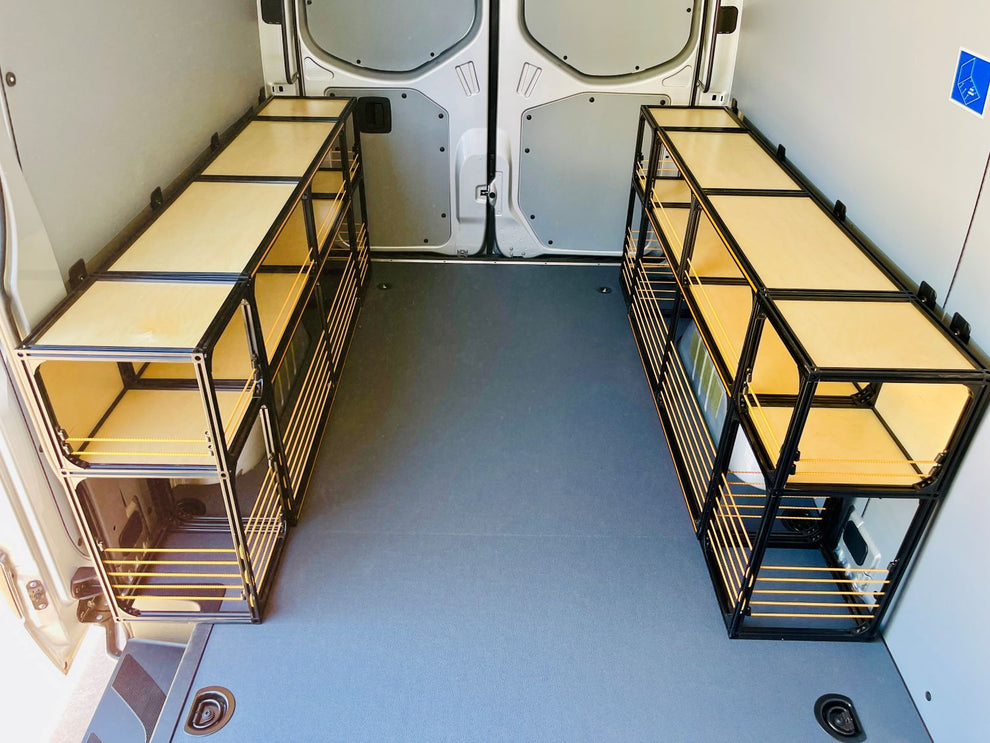 Sprinter Storage Drawer Mercedes Sprinter 144 Van Shelving & Storage Cabinets | DIY – TNTvans