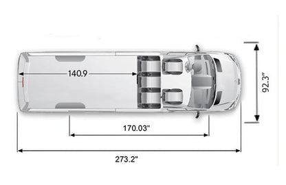 mercedes sprinter van crew seat layout dimensions