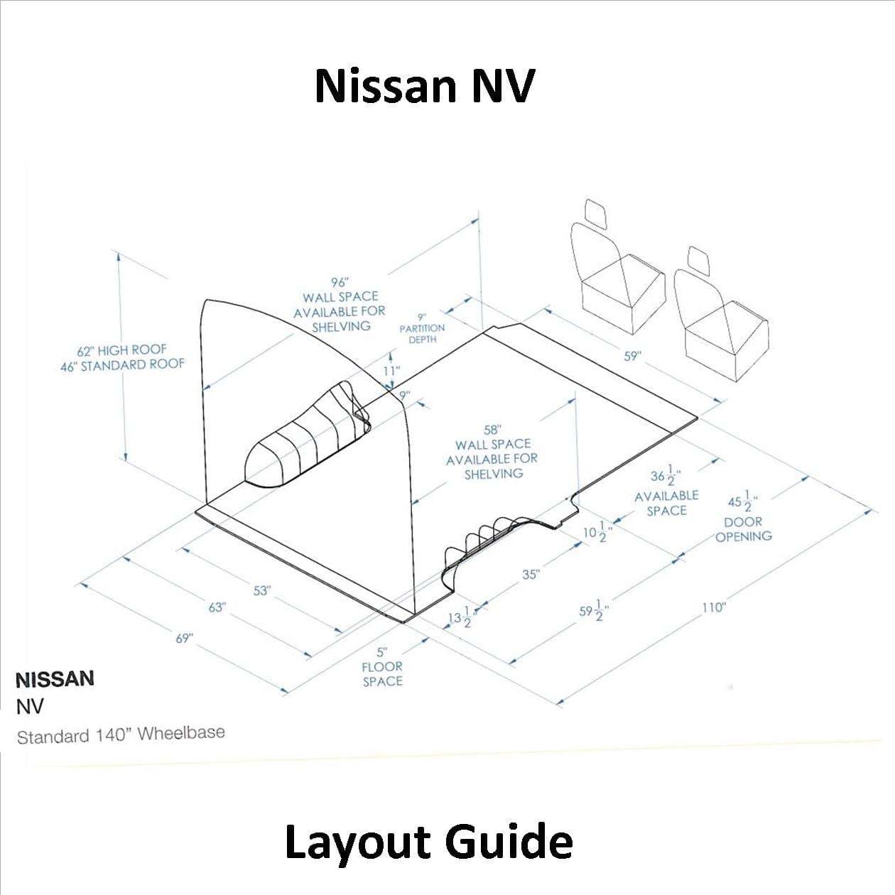 Nissan NV Camper Van Conversion DIY Kit