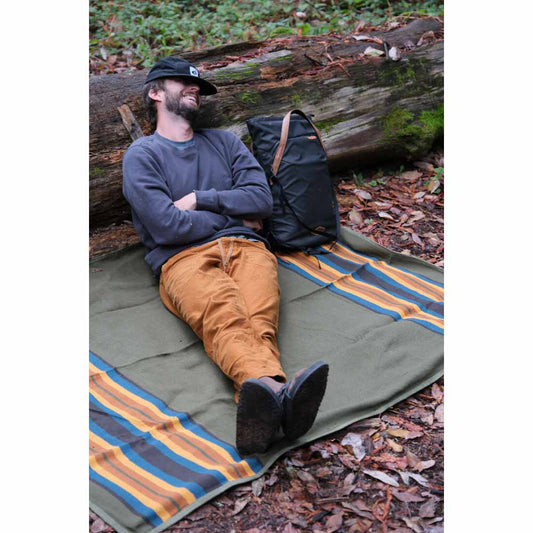 Canvas Camping Blanket - Waxed Canvas Outdoor Blanket / Bushcraft Blanket