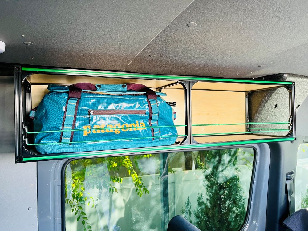 DIY Modular Camper Van Overhead Cabinet Shelving Storage – TNTvans