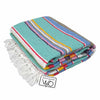 Cotton Serape Blanket - Mint Pastel