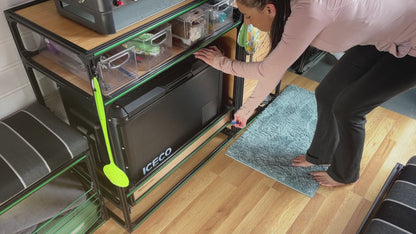 Ice Chest Cooler Slide - Camper Van Conversion DIY Kit