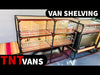 Van shelving explained for TNTvans for van conversion.