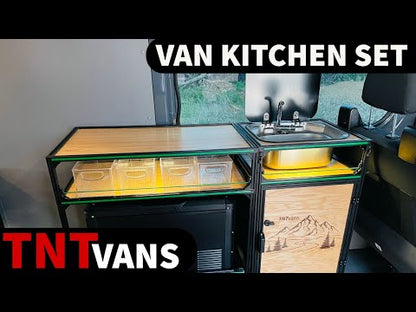 Ram ProMaster Van Kitchen Galley | Sink and Ice Chest Slide - Camper Van Conversion DIY Kit
