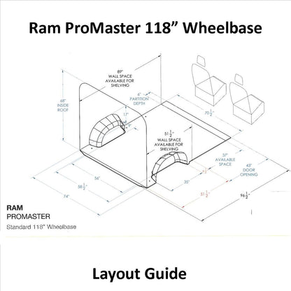 Ram ProMaster 118 Camper Van Conversion DIY Kit